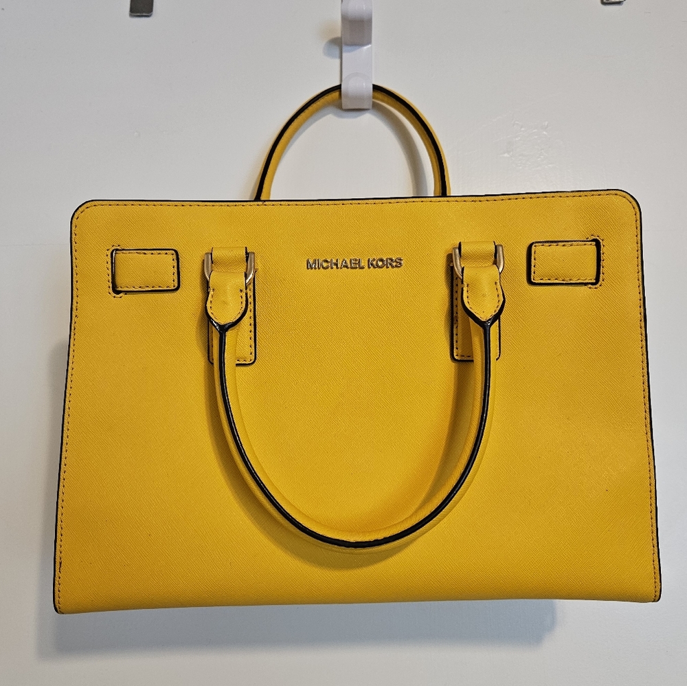 MICHAEL KORS Dillon Saffiano Leather Satchel, NEW!